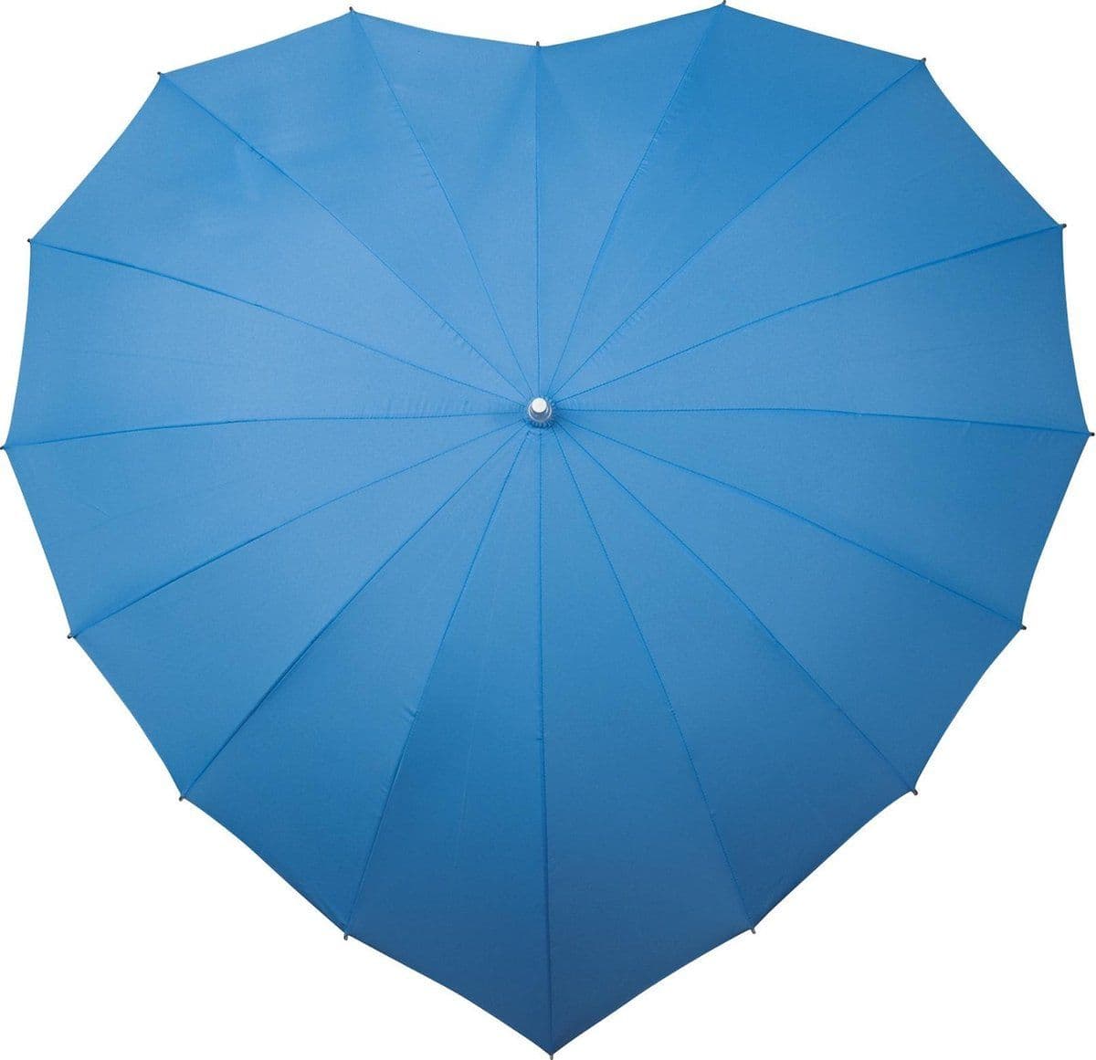 Impliva Heart - Paraplu - UV-bescherming - Lichtblauw