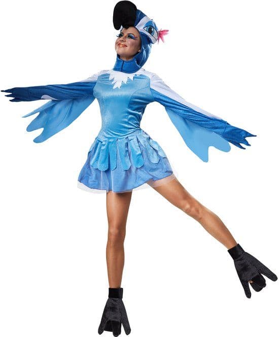dressforfun - Geestige paradijsvogel - Verkleedkostuum S - Blauwtinten