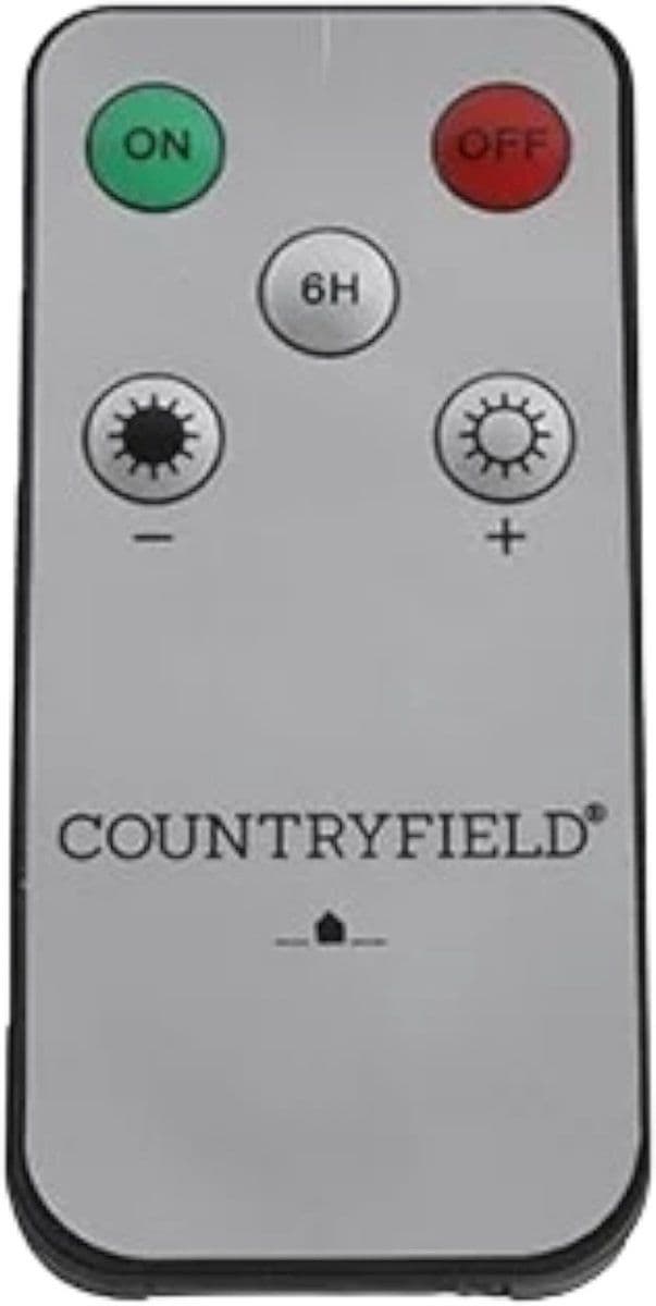 Countryfield Lyon - Afstandsbediening LED-kaarsen - Bereik 3 meter - Grijs