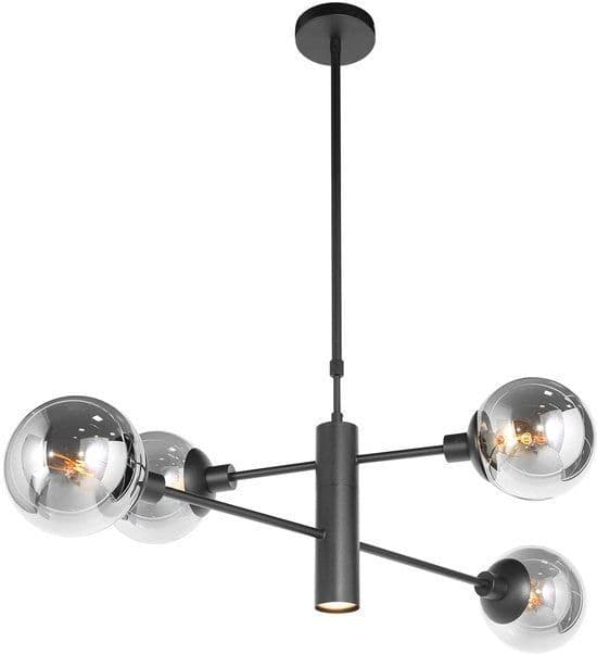 Steinhauer Constellation - hanglamp - Ø 90cm - E14 - zwart - 3804ZW