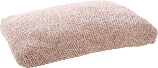 Flamingo Jacquard - Hondenkussen - Luxe Pluche - 100x70x12 cm - Taupe