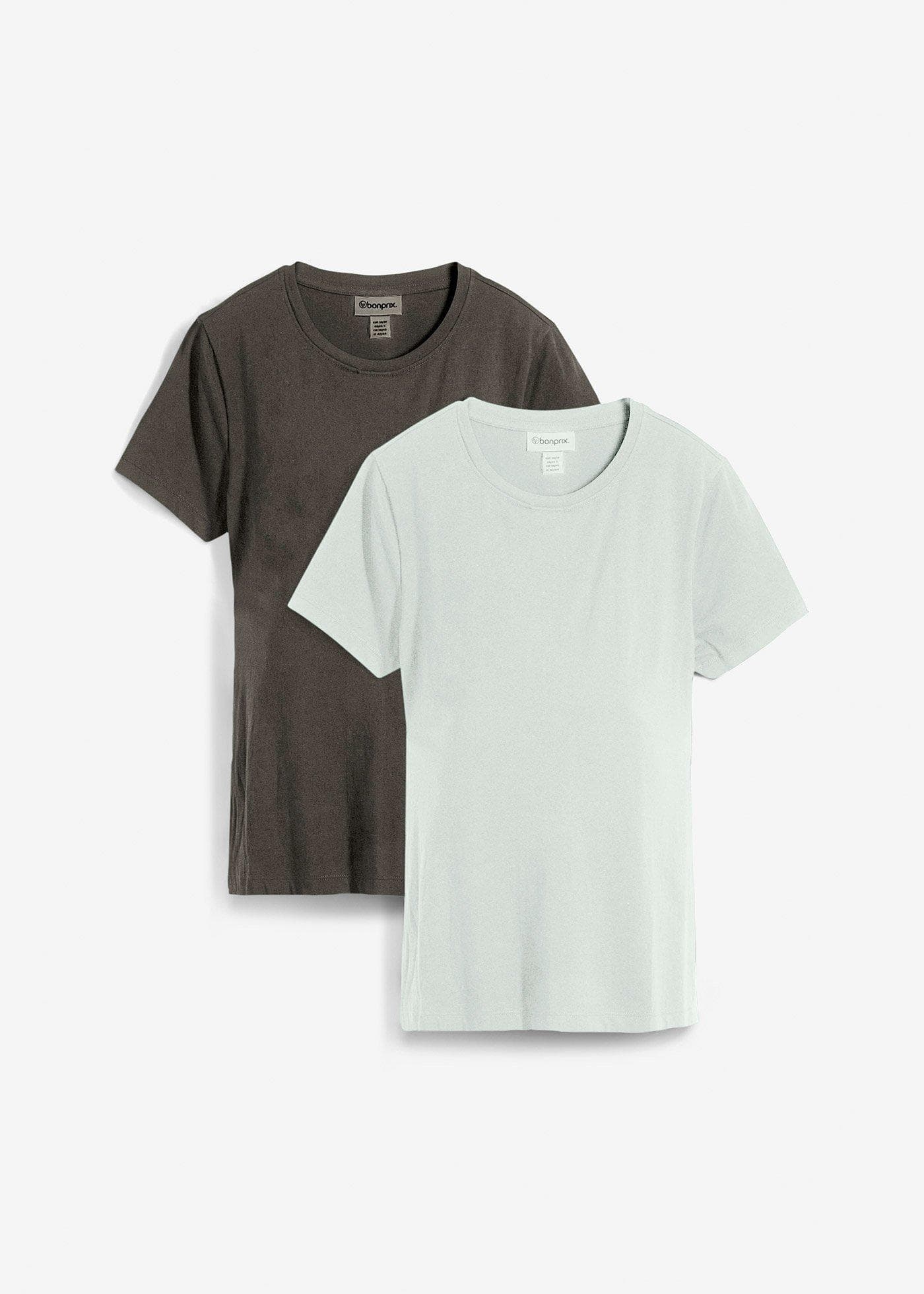 Lot de 2 T-shirts de grossesse et d’allaitement en coton