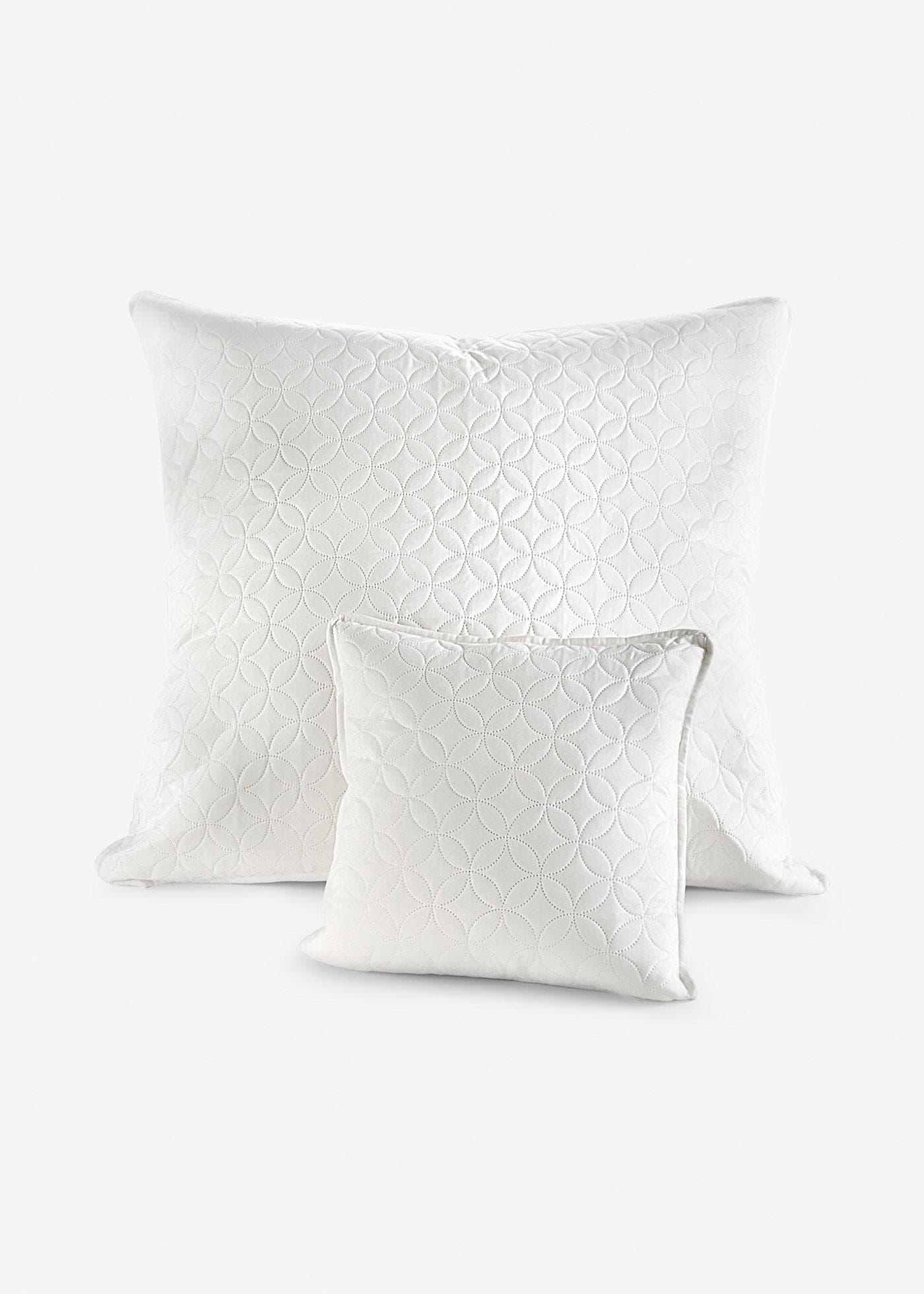 Lot de 2 housses de coussin avec surpiqûres