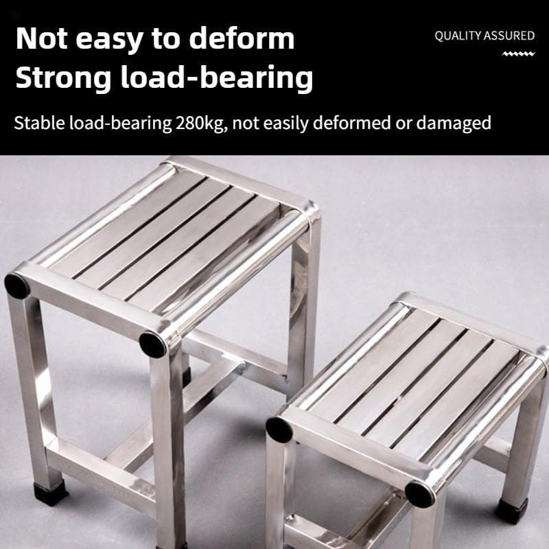 Tabouret de douche étanche pour salle de bain, tabouret ménager épaissi antidérapant, petite chaise, tabouret carré en acier inoxydable