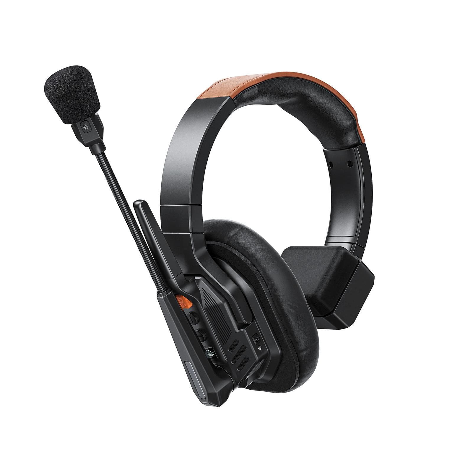 Intercom Headset Systeem, 2 stuks Full Duplex Communicatie Headset, ENC Ruisonderdrukking Intercom Headset Blijf Comfortabel met 24kHzCelsius16bit HD