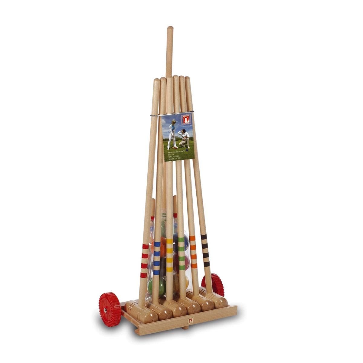 Pro Lucio Londero 80 Ensemble de Croquet pour 6 Joueurs