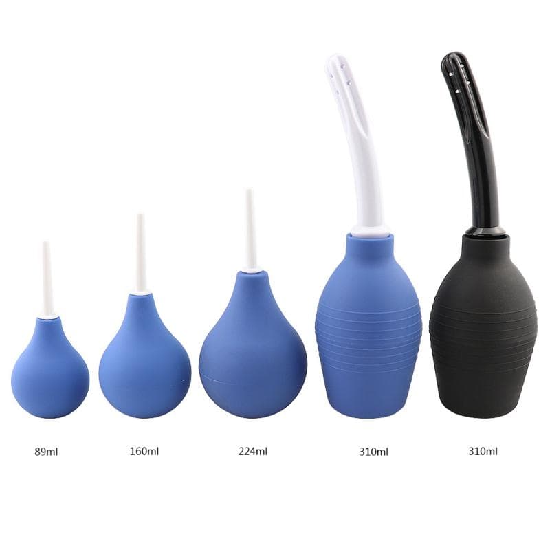 Klysma Reinigingscontainer Vagina & Anale Reiniger Douche Klysma Reinigingslamp Medisch Rubber Gezondheid zwart