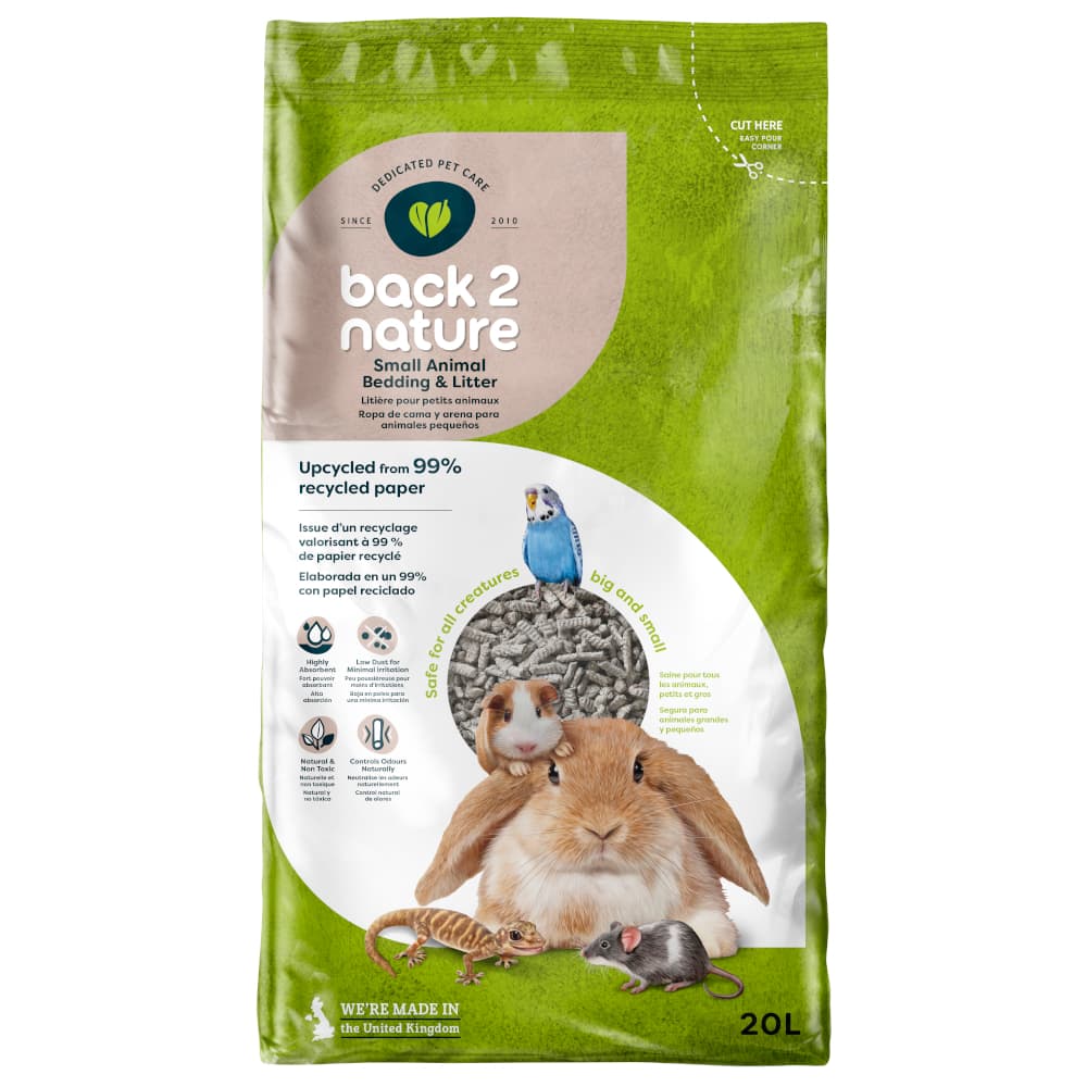 Litière Back-2-Nature Small pour petits animaux - 20 L