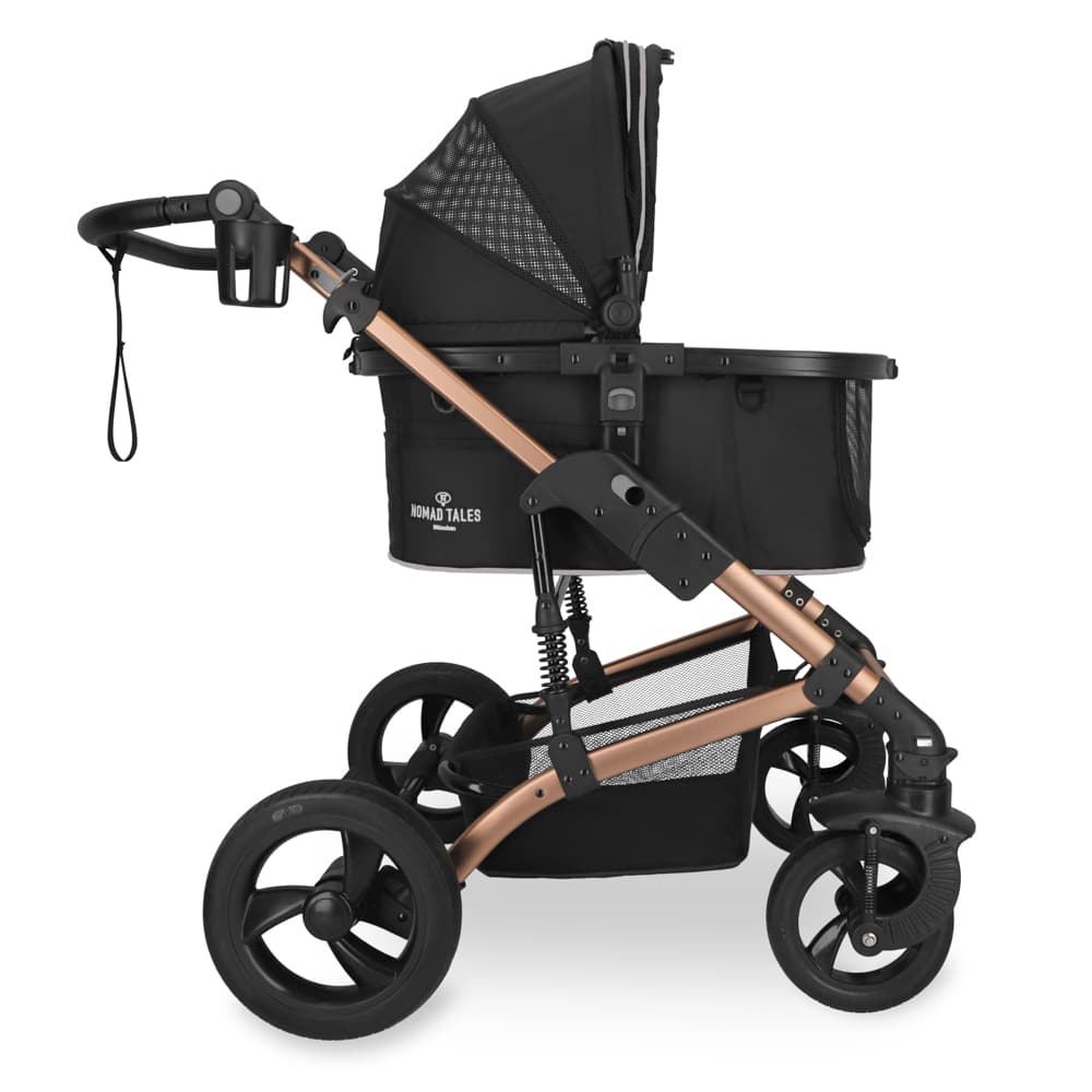 Poussette Nomad Tales Calma rose gold pour chien et chat