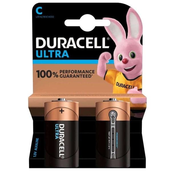 Piles Duracell C (2 pièces)Duracell