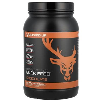 Bucked Up, Buck Feed ™, originele proteïne, chocolade, 35,34 oz (1.002 g)