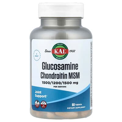 KAL, Glucosamine Chondroïtine MSM, 60 tabletten