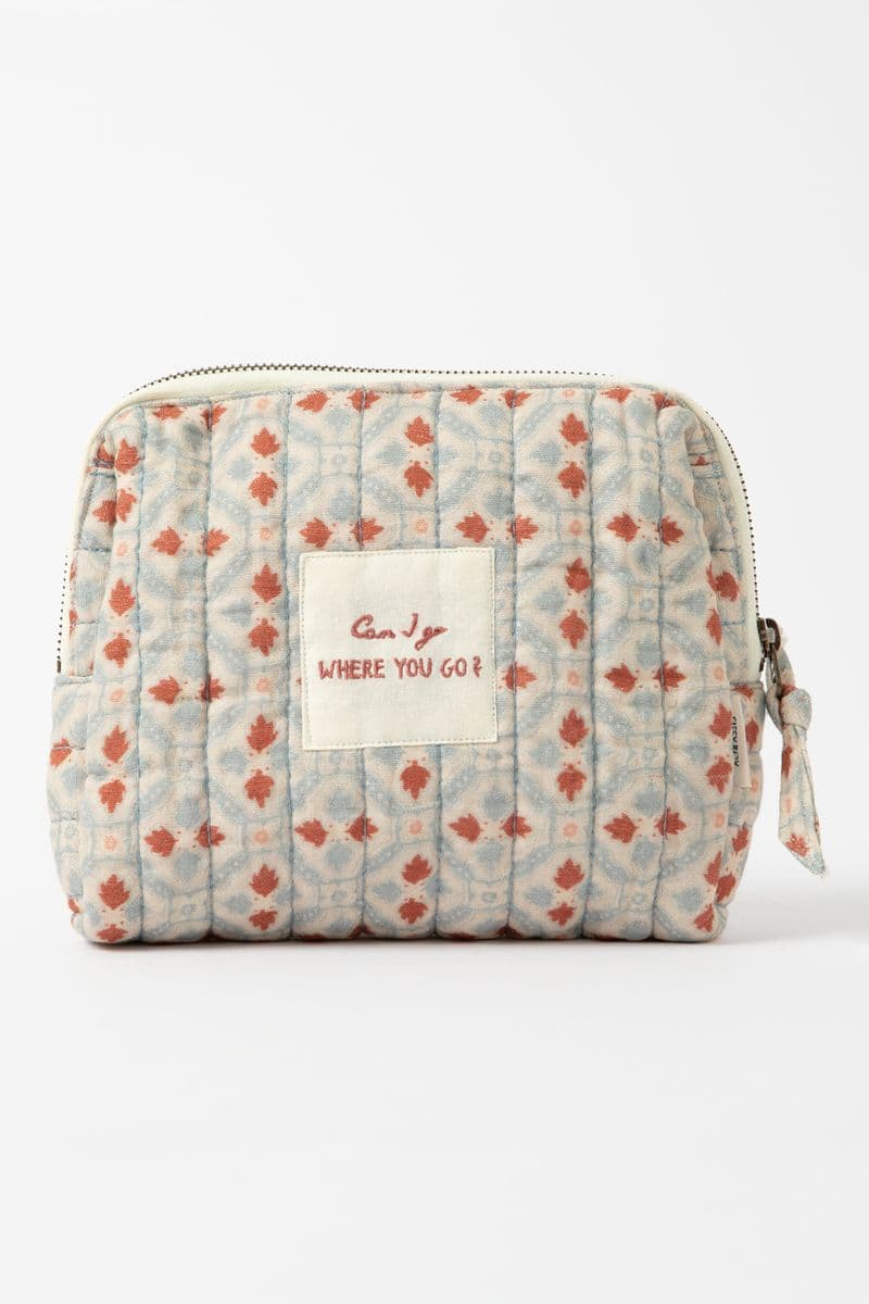 Trousse De Toilette Avec Imprimé Et Texte - Multicolore
