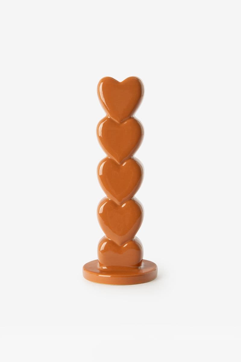 Chandelier Avec Cœurs Entassés - Orange