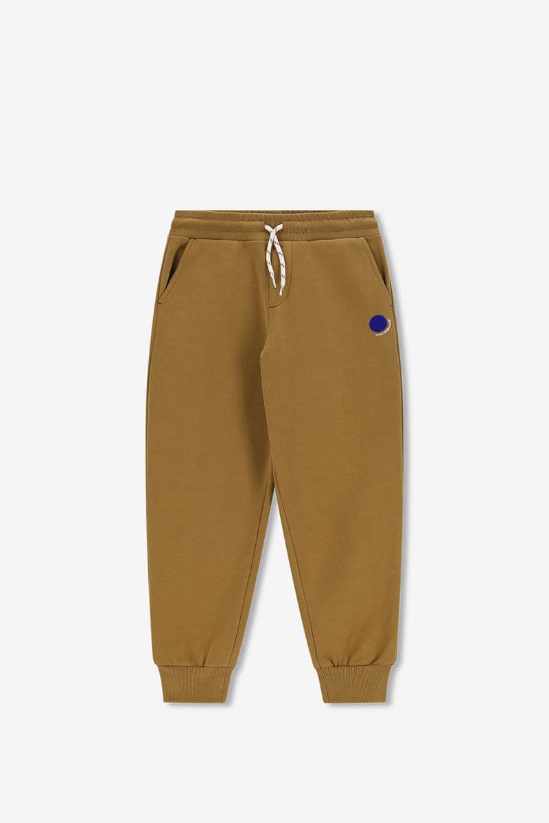 Donkergroene Sweatpants Met Embroidery