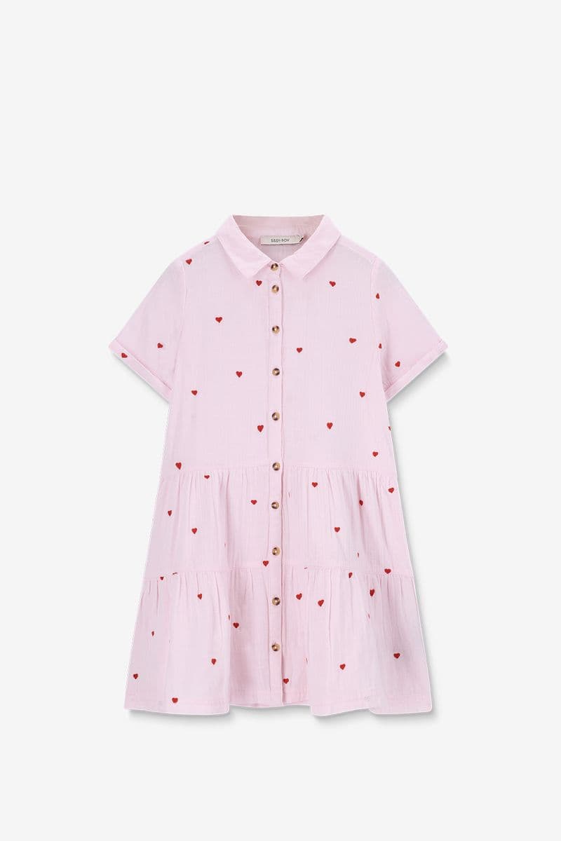 Lichtroze Juk Met Hartjes Embroidery