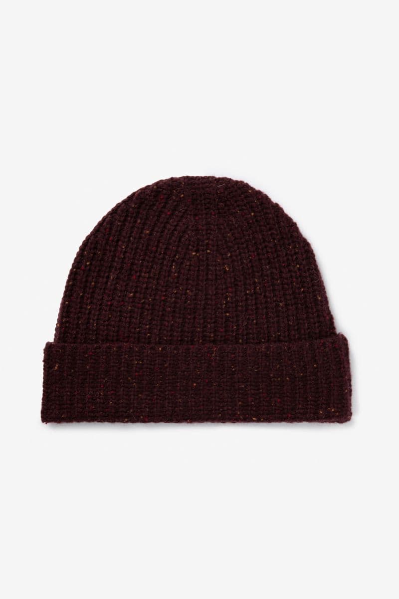 Bonnet En Laine - Rouge Foncé