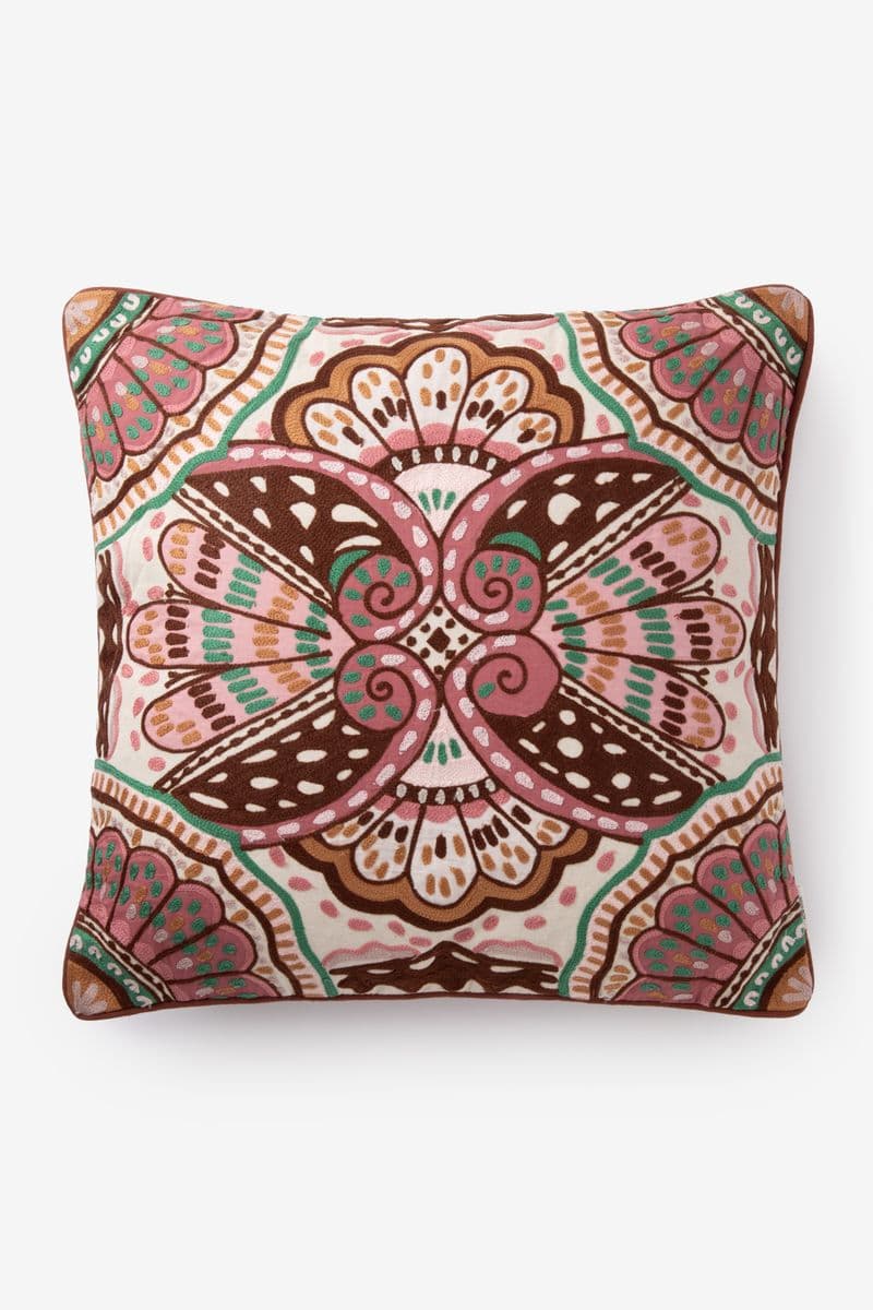 Coussin Avec Imprimé Fleuri - Multicolore