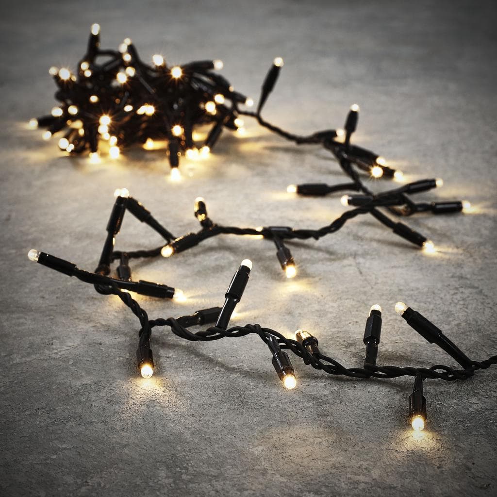 Connect 24 cluster black ww 98led -l350cm
