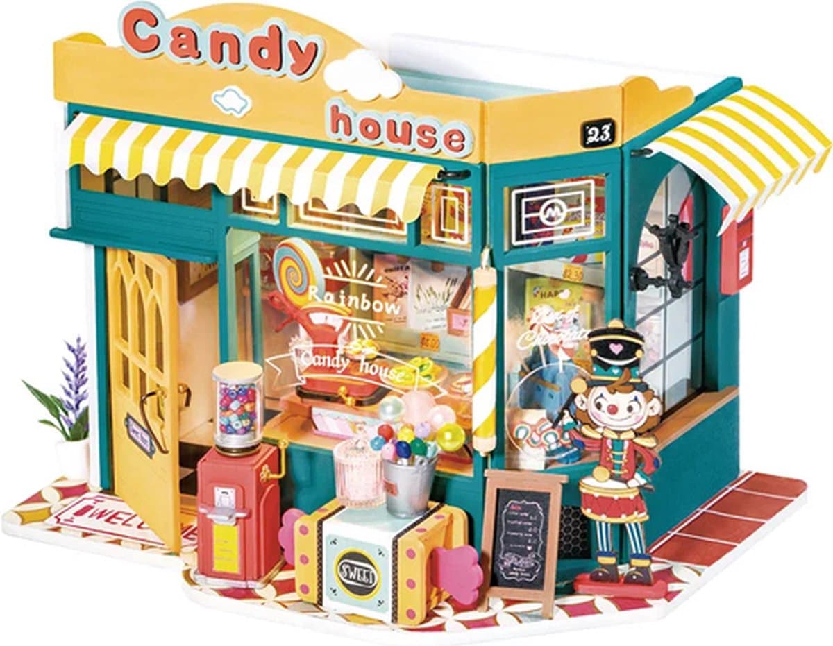 Robotime Rainbow Candy House DIY Miniatuur Knutselen