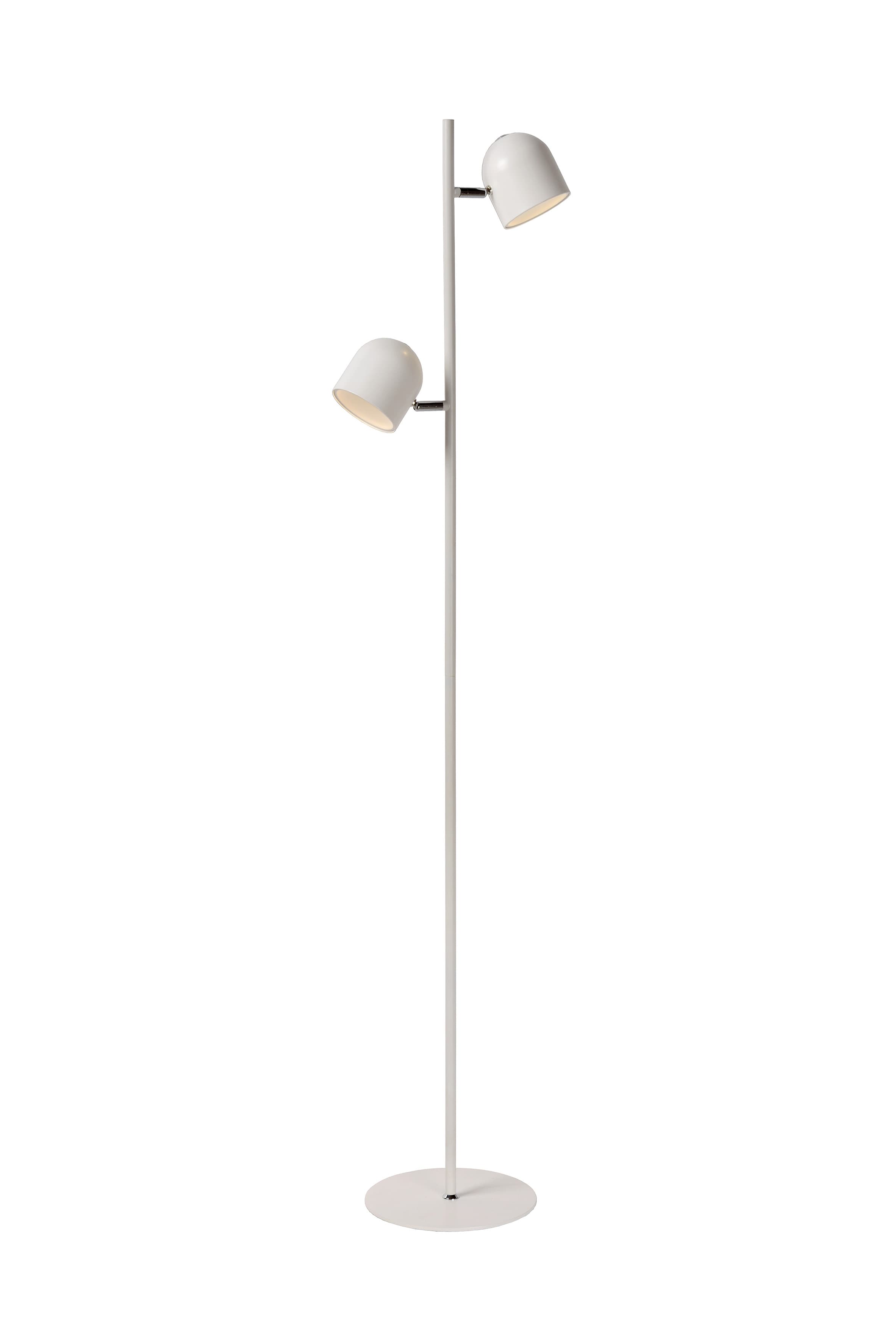 Lucide SKANSKA - Vloerlamp - LED 3 StepDim - 2x5W 3000K - Wit