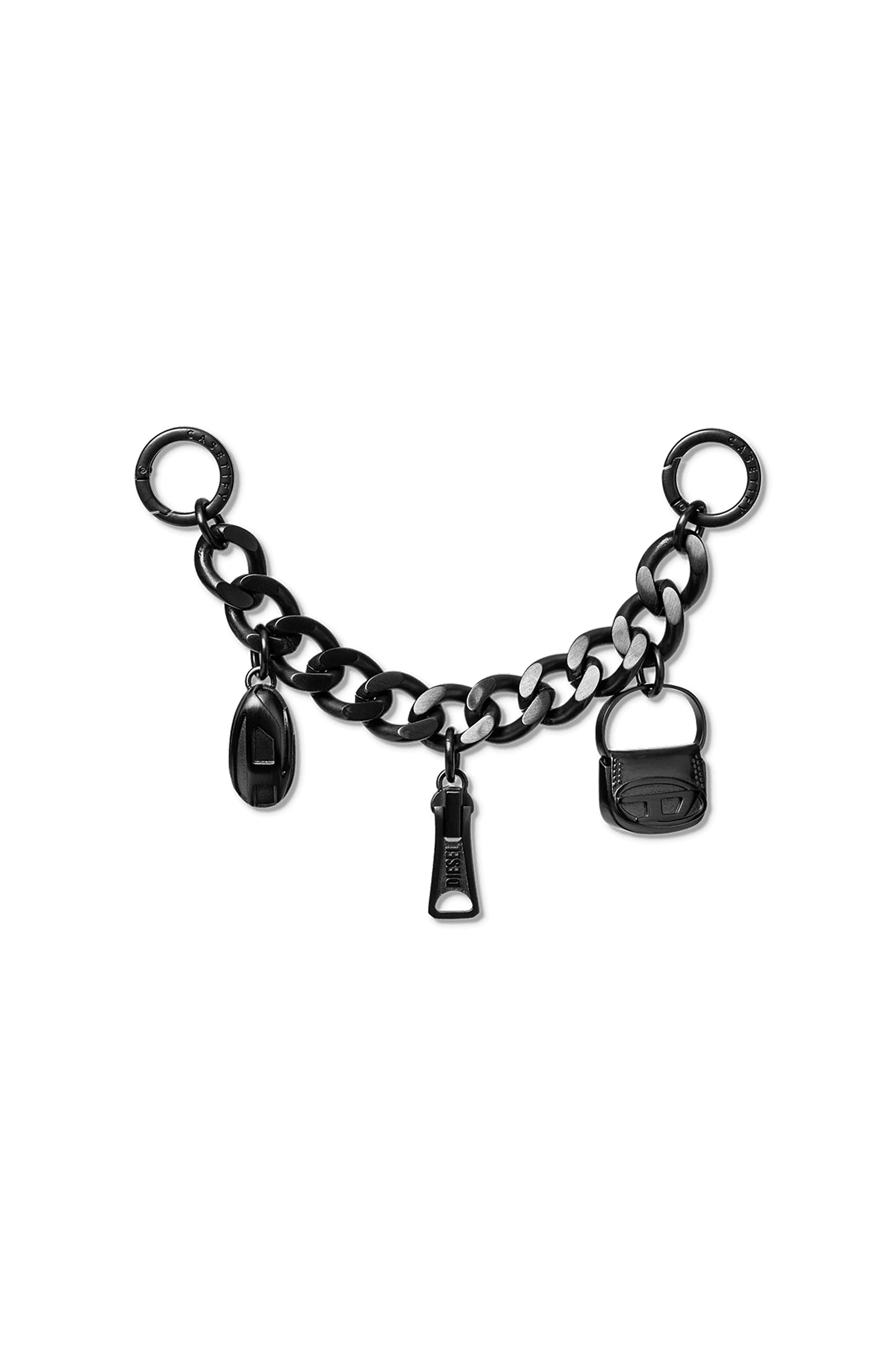 Diesel - Charm Thick Gun Metal - Universal straps - Unisex - Black