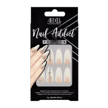 Ardell Nail Addict Nude Light Crystal kunstnagels - 24 stuks