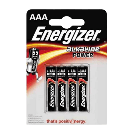 Energizer Alkaline AAA Batterijen - 4 stuks
