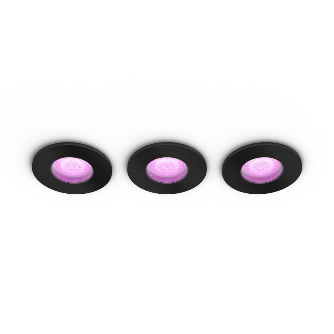 Philips Hue White & Color Ambiance Xamento Spot 3-pack - Zwart