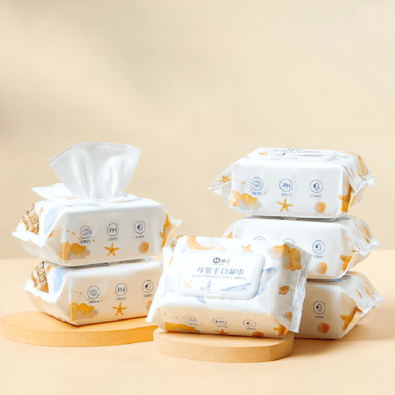 ochama Babytücher (Feuchttücher) – EDI Pure Water, 80 Stück pro Packung, 10er-Packung, 130 x 170 mm