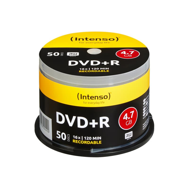 Intenso 4111155 DVD+R 4,7GB - 16x Geschwindigkeit - 50 Stück