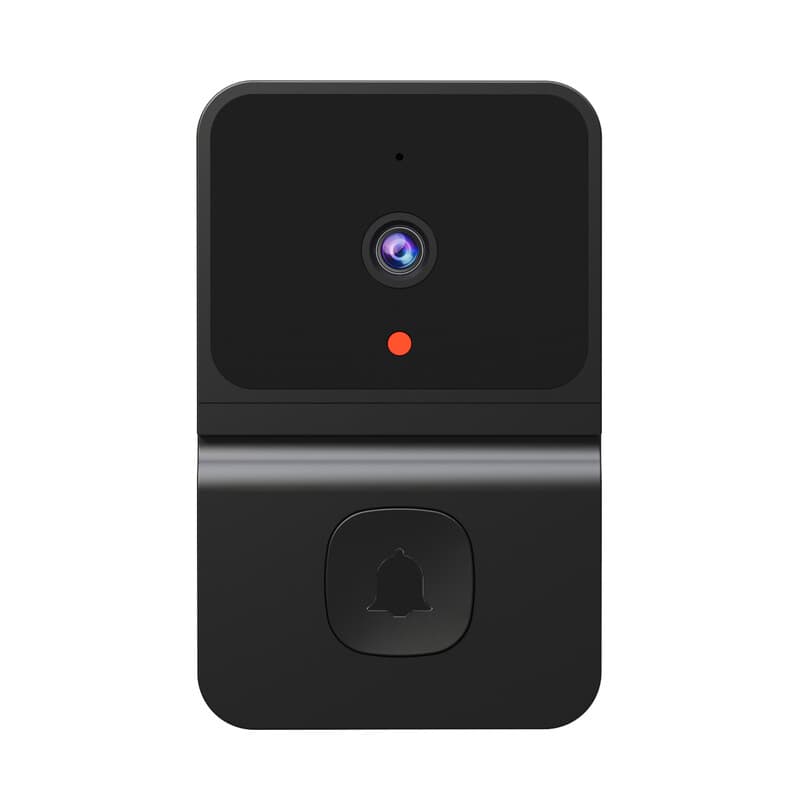 Rexsun T23 Kabellose smarte Video-Türklingel, Nachtsicht, Zwei-Wege-Gespräch, Wiederaufladbarer Akku & Innen-Gongempfänger, Cloud-Speicher, Schwarz