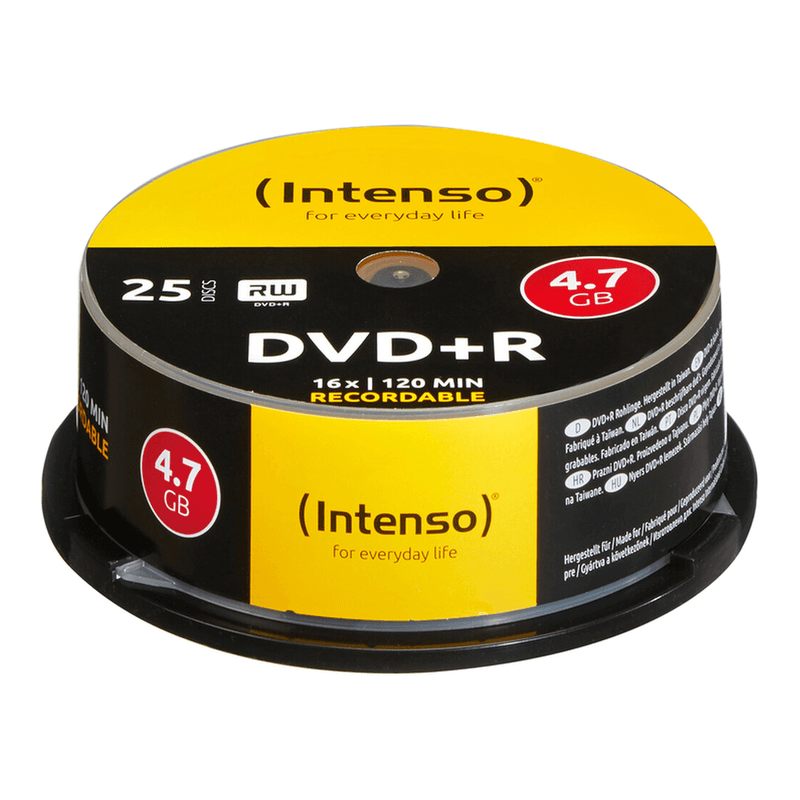 Intenso 4111154 DVD+R 4,7GB - 16x Geschwindigkeit - 25 Stück