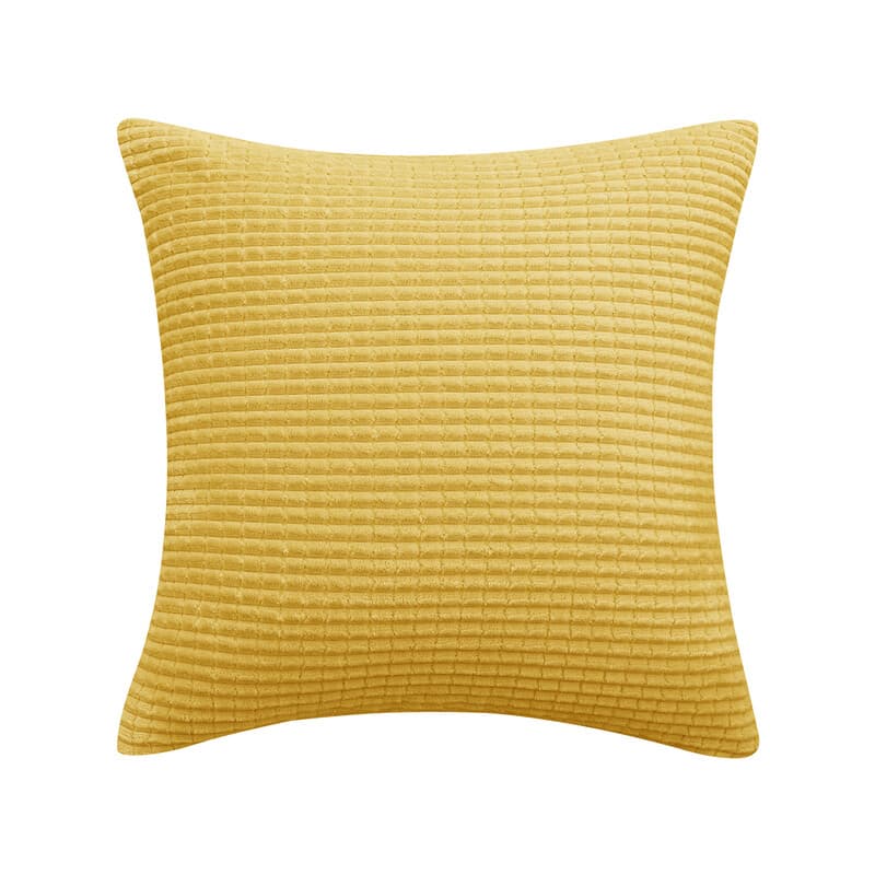 Deconovo Samtoverzug für Kissen, goldfarben, 50 x 50 cm, 1 Stück
