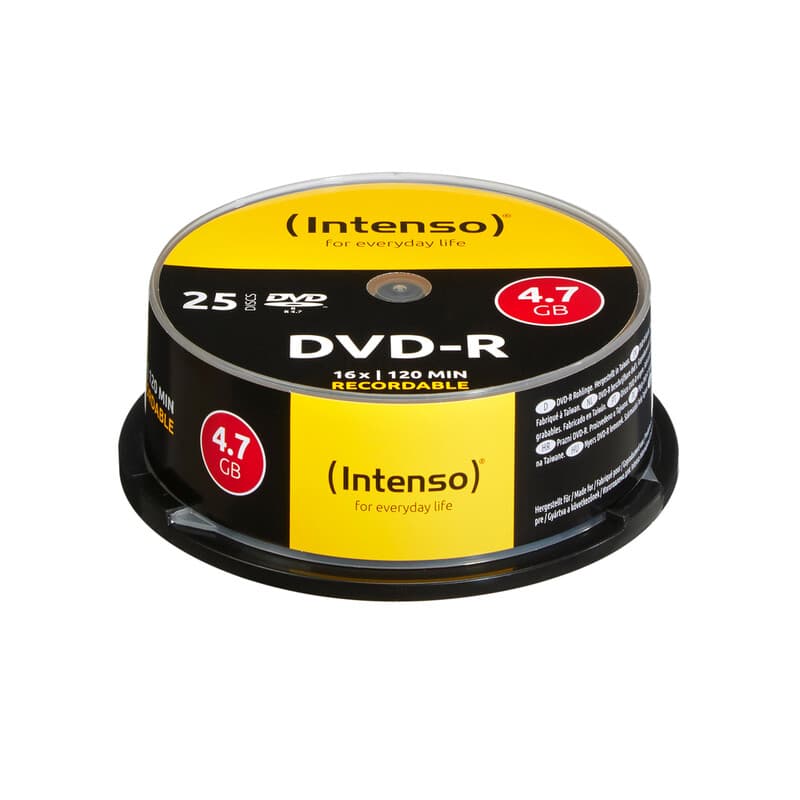Intenso 4101154 DVD-R 4,7GB - 16x Geschwindigkeit - 25 Stück