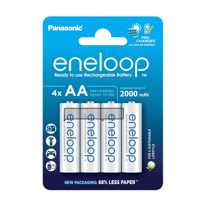 ENELOOP Akku NiMH, Mignon, AA, HR06, 1.2V/2000mAh vorgeladen, Retail-Blister (4er-Pack)