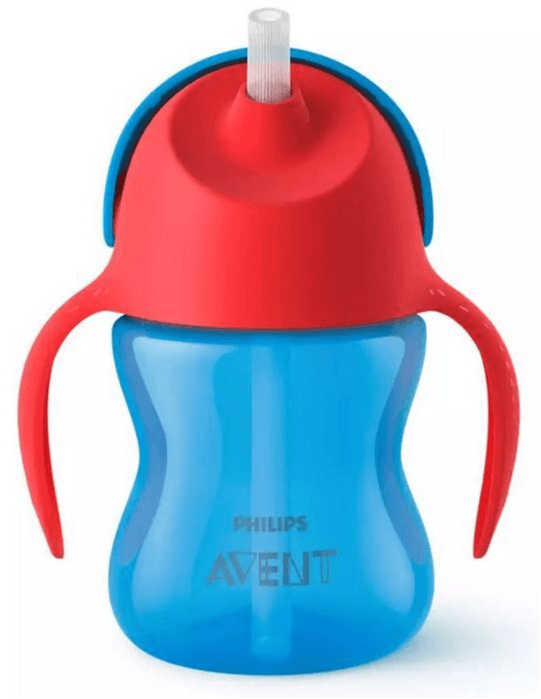 Avent Rietjesbeker Blauw-Rood 9M+