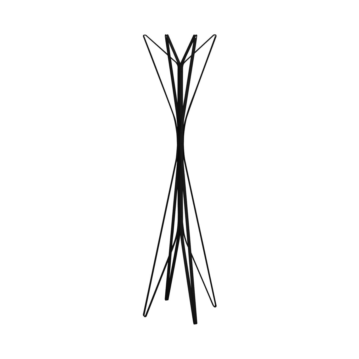 Zanotta - Portemanteau sur pied Aster - Noir - Acier laqué - Designer Alessandro Dubini