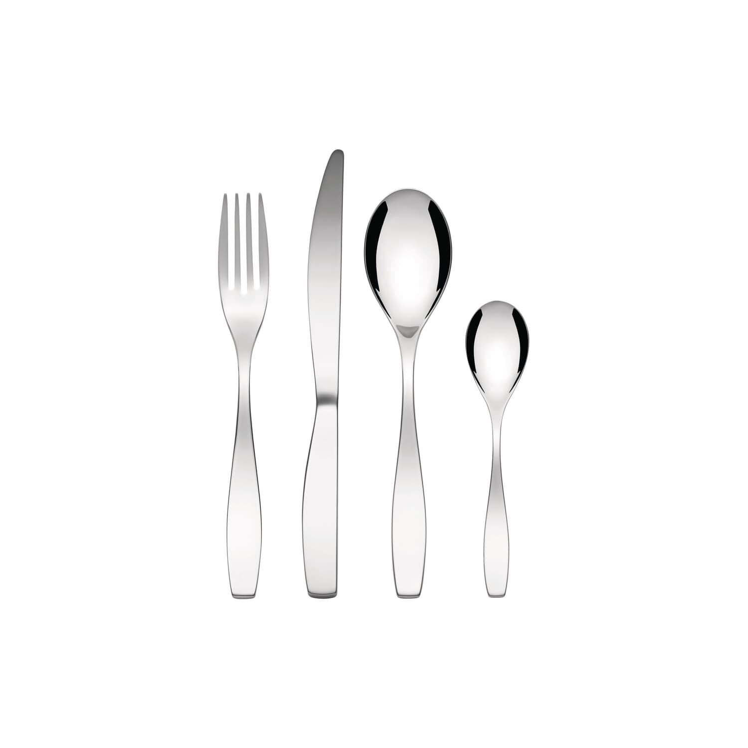 Alessi - Ménagère Duna - Métal - Acier inoxydable - Designer Marco Zanuso