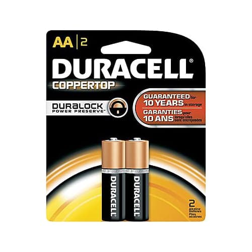 Piles Duracell AA (2 pièces)Duracell