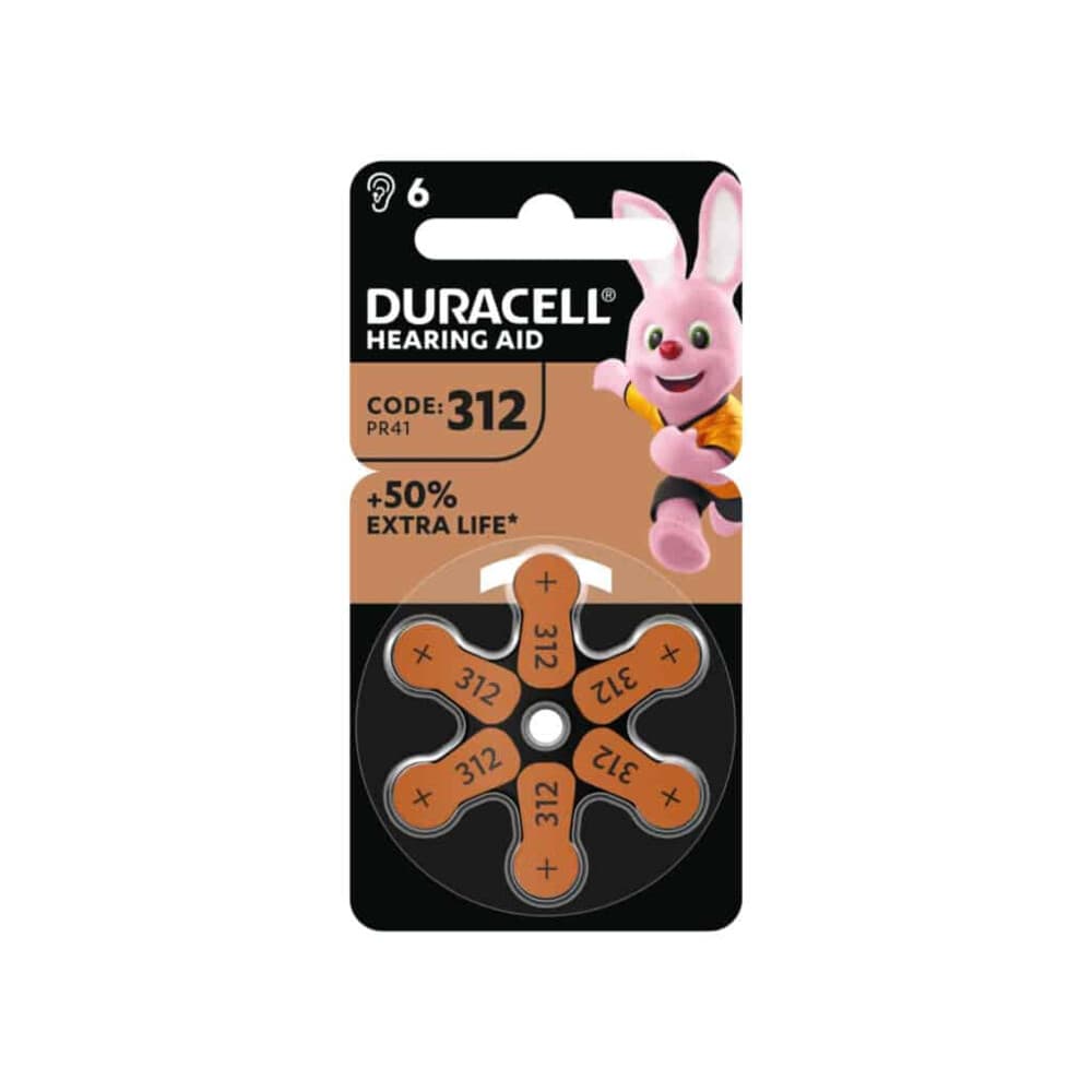 Duracell Gehoorapparaat Batterijen 312 6 stuks