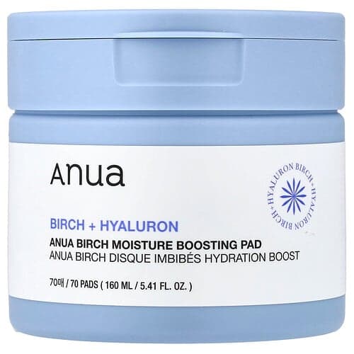 Anua, Berken vochtinbrengende pads, 70 stuks