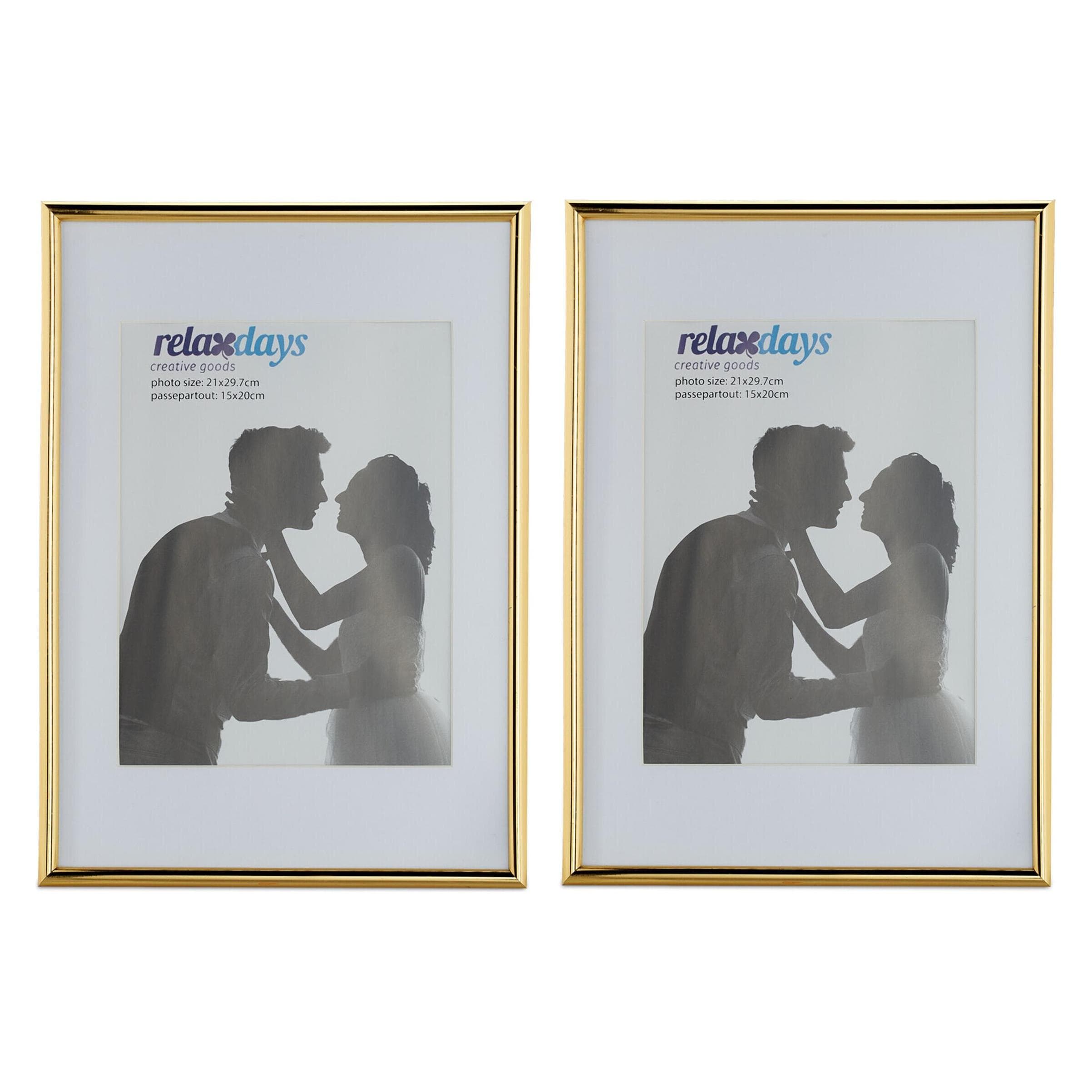 Relaxdays, Fotolijst, 2x fotolijst (21 x 31 cm)