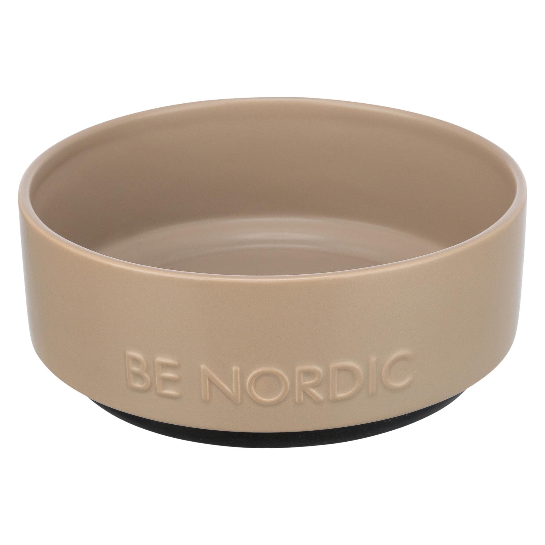 Trixie Be Nordic Voerbak Hond Keramiek/ Rubber Taupe (120 cl), Voerbakje