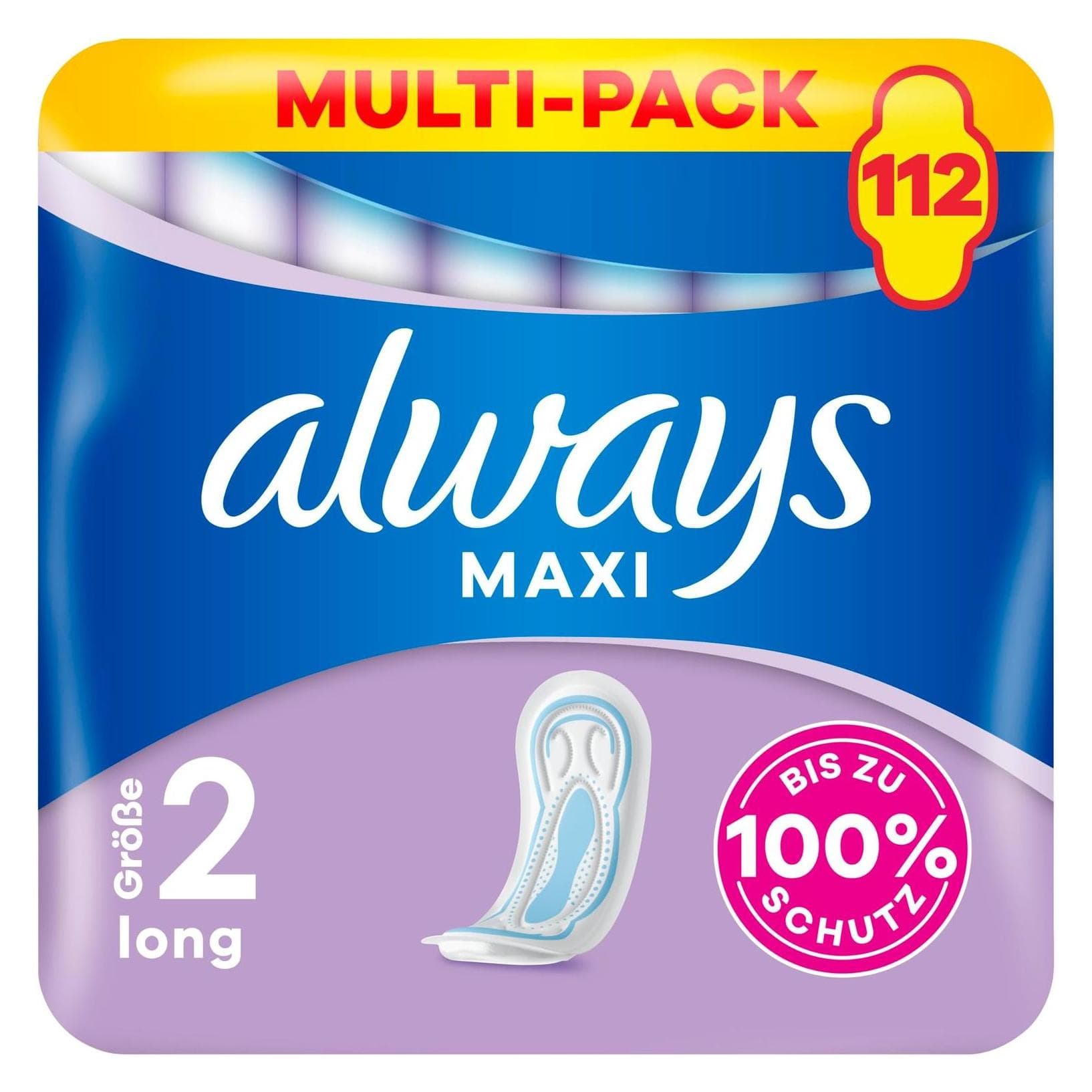 Always, Binden, Maxi Profresh Grosse 2 Long, 112 Stk (112x)