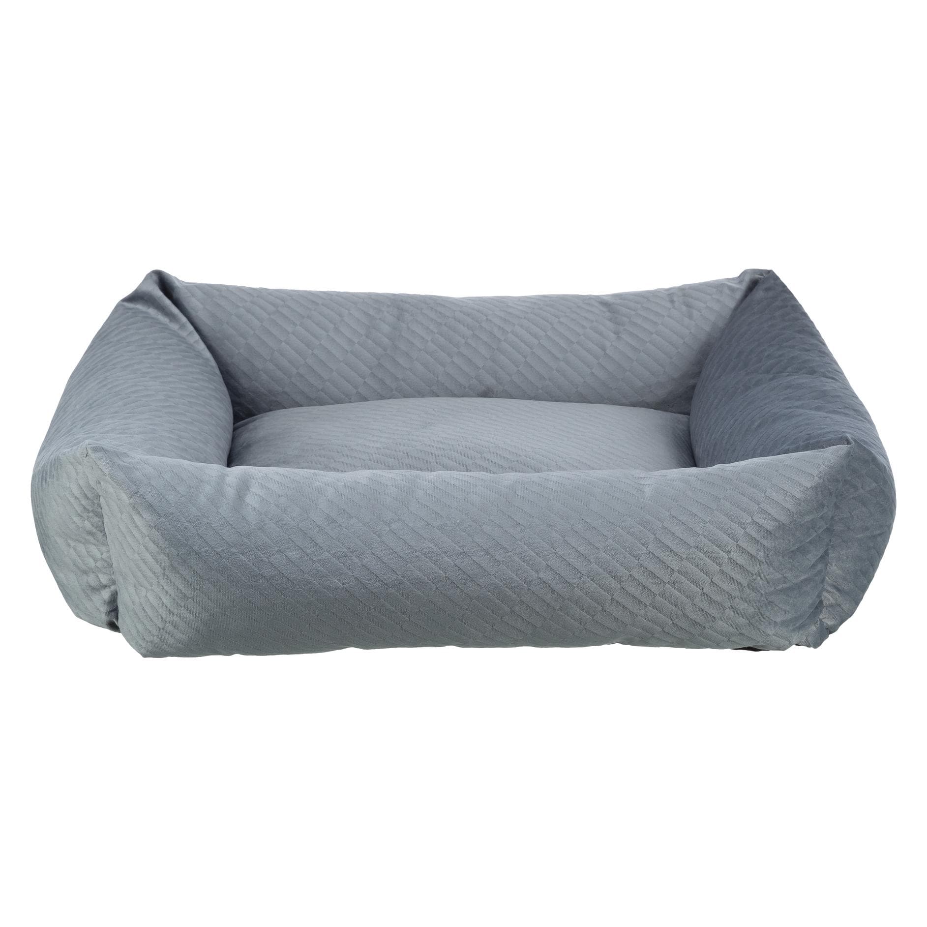 Trixie Hondenmand Alena Hoekig Blauw / Grijs - 60X50 Cm (Hond, Kat), Hondenbed + Kattenbed