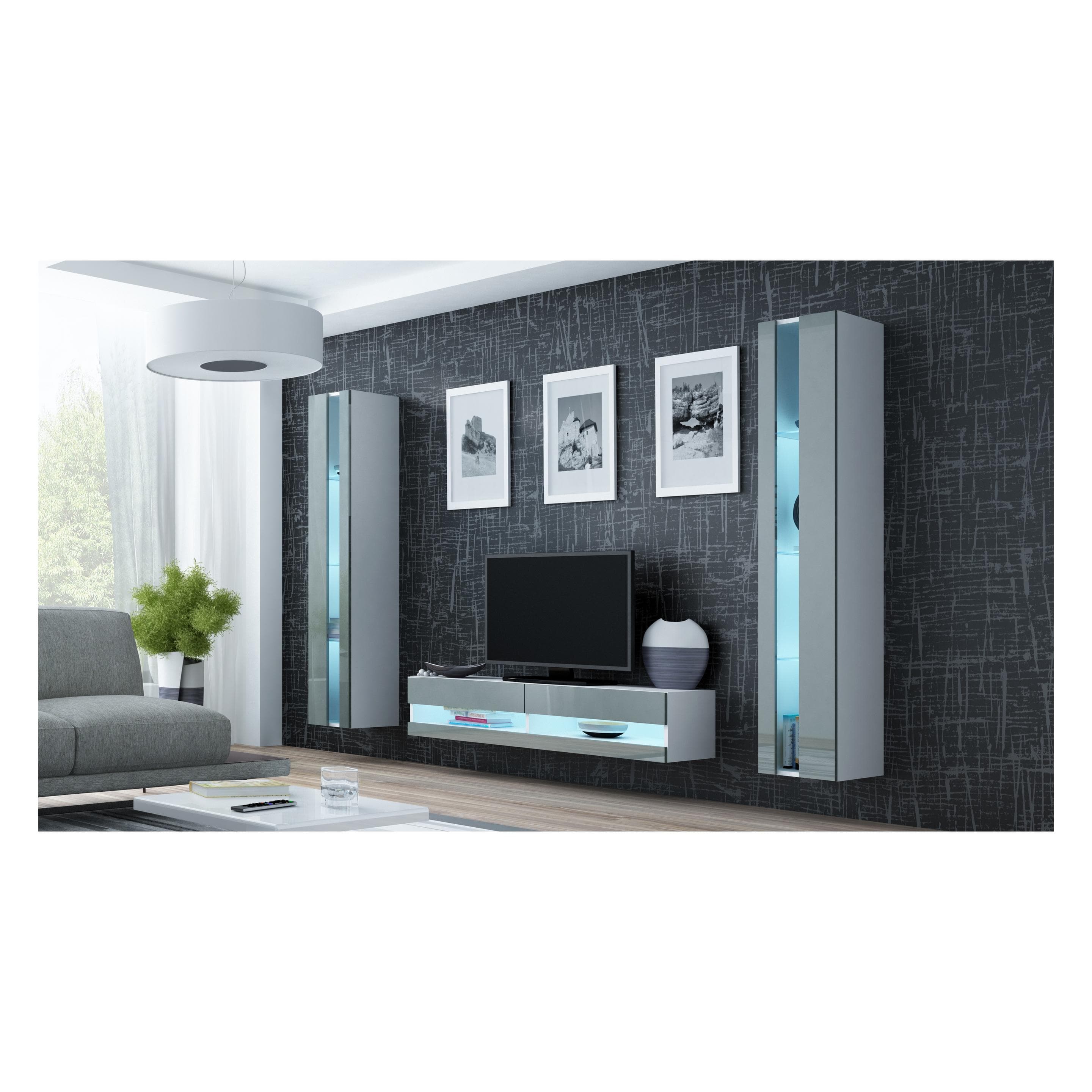 Cama, TV-meubilair, RTVVIGO140N B/S TV-standaard & entertainment center 2 planken (140 x 40 x 30 cm)