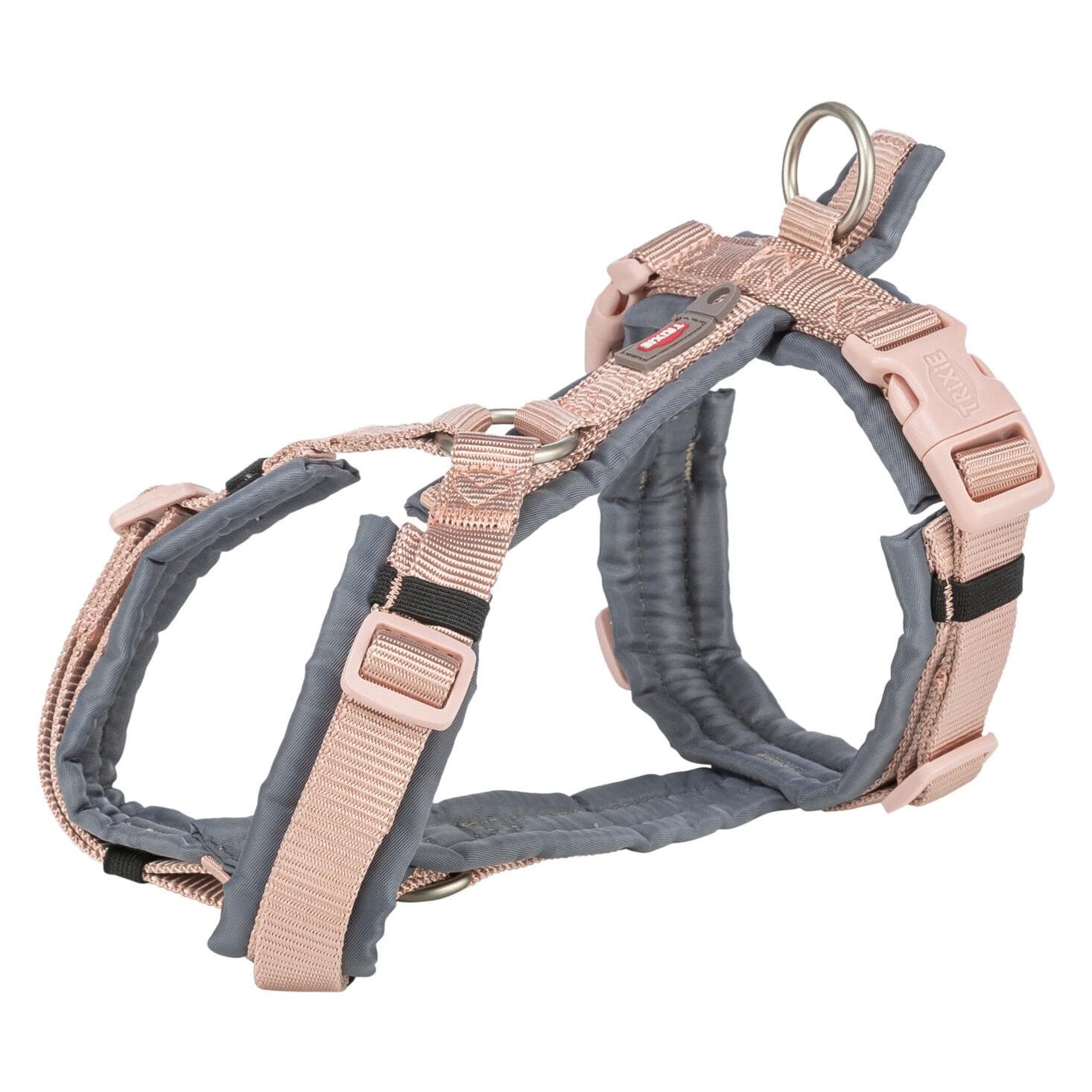 Trixie Hondentuig Premium Trekking Blush Roze / Grafiet Grijs - 36-44X1,5 cm (S, Hond, Algemeen), Kraag + Leiband