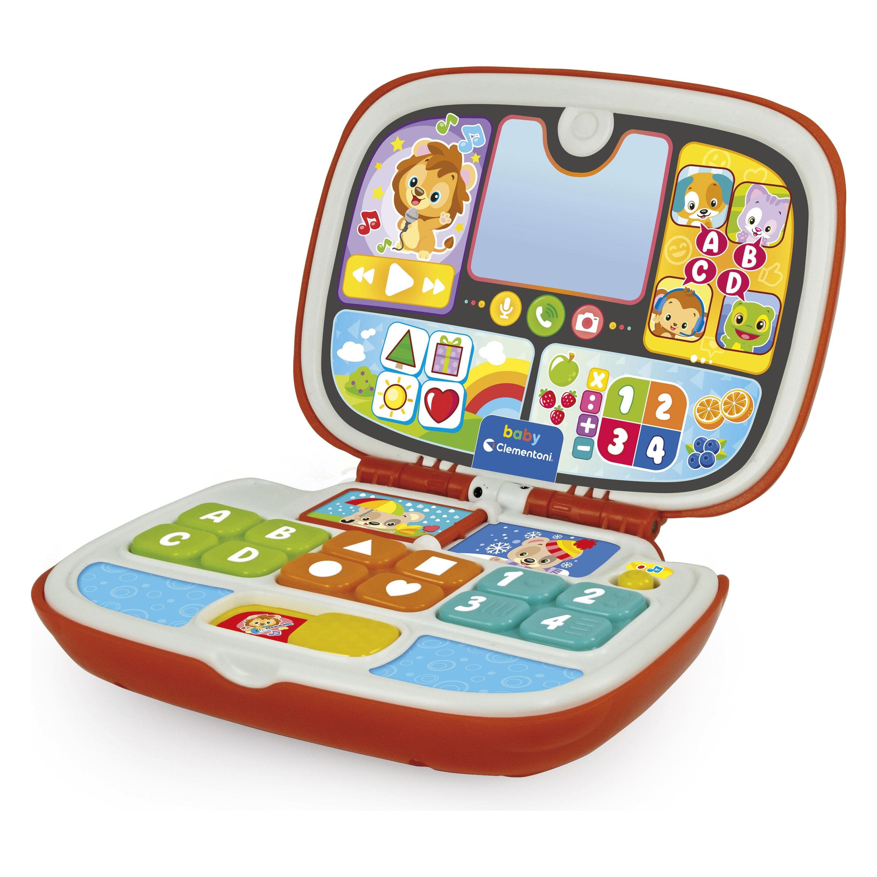 Clementoni Baby Laptop Amici animali IT (Italiaans, 0.75 - 3 Jaren)
