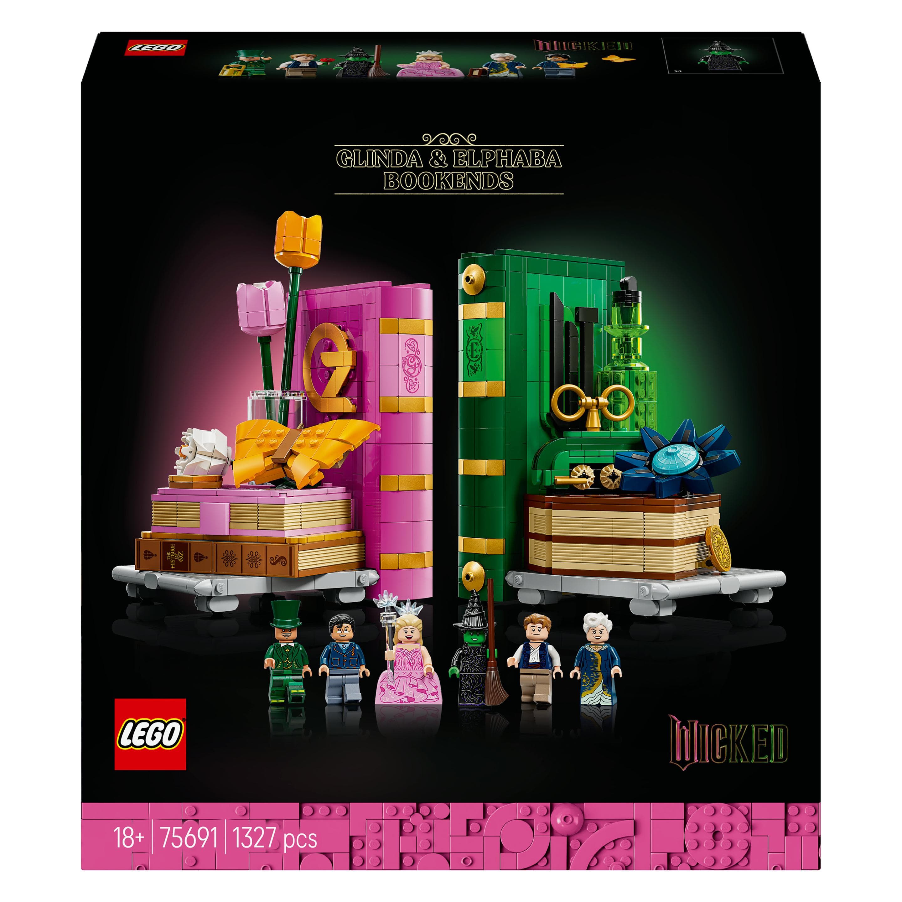 LEGO Glinda und Elphaba Bücherstützen (75691, LEGO Wicked)